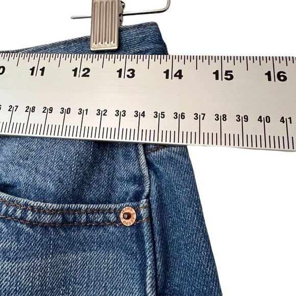 J Crew Distressed Short Denim Jean Skirt - Picture 9 of 12